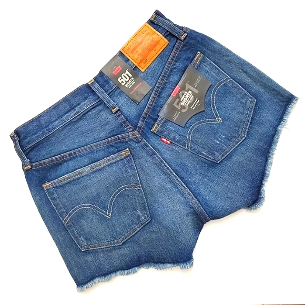 Levi’s 501 High Rise Distressed Short Size 28 - Picture 5 of 6